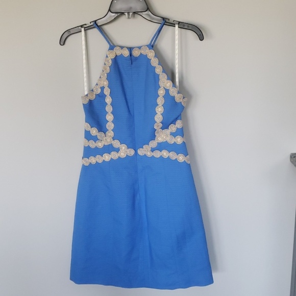 lily pulitzer blue and gold dress - Picture 4 of 4